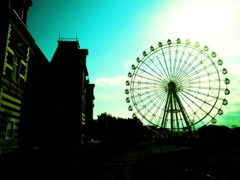 高いところは苦手です。