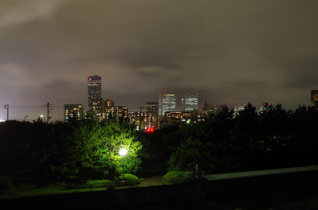 夕涼みの途中で１枚