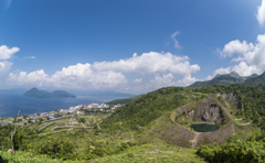 洞爺湖と金毘羅火口