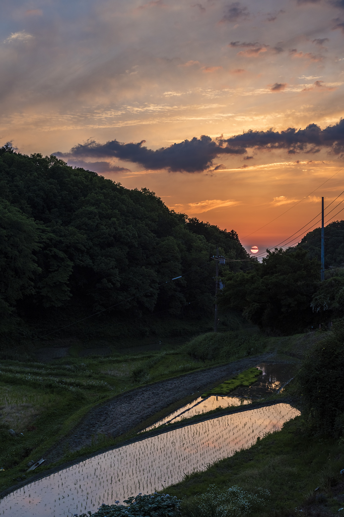 暗峠の日没