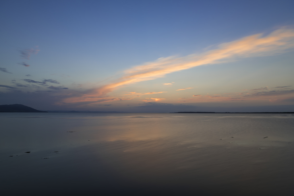 サロマ湖の夕暮れ