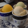 季節のアイスクリーム３種盛り合わせ