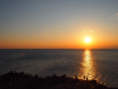 江の島　夕日