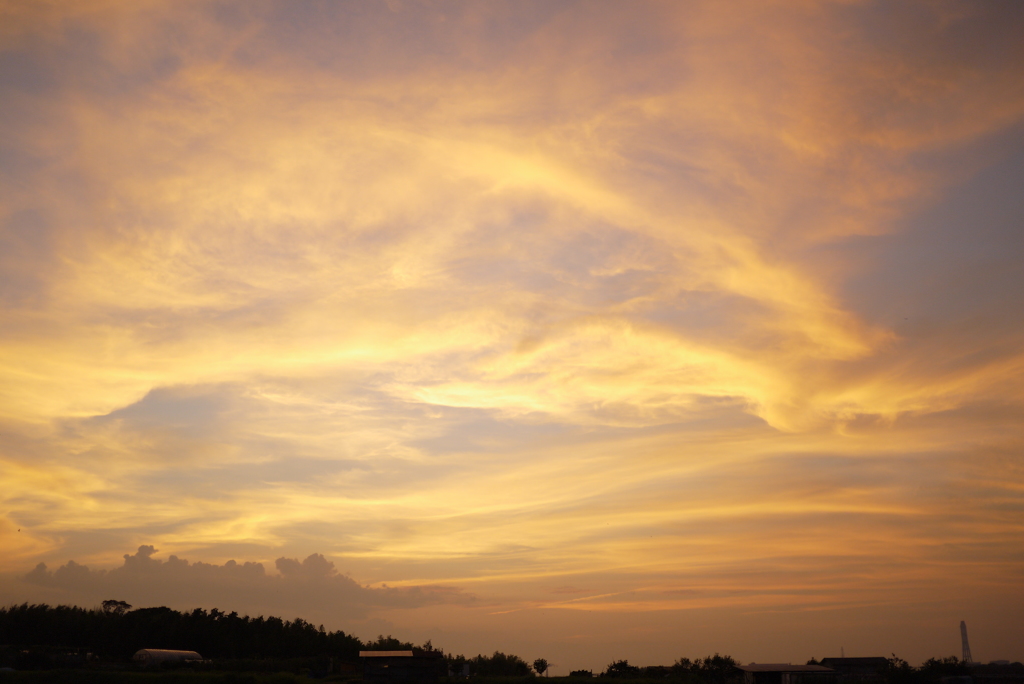 夏の夕焼け