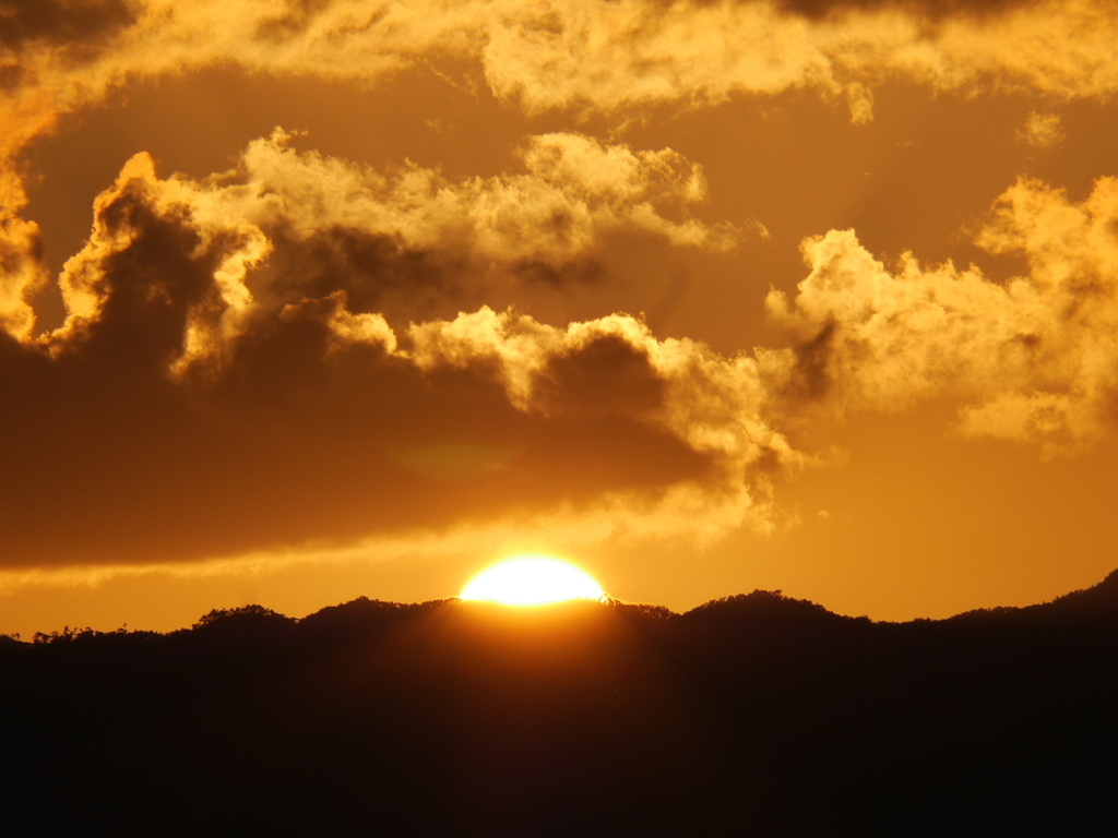 夕日
