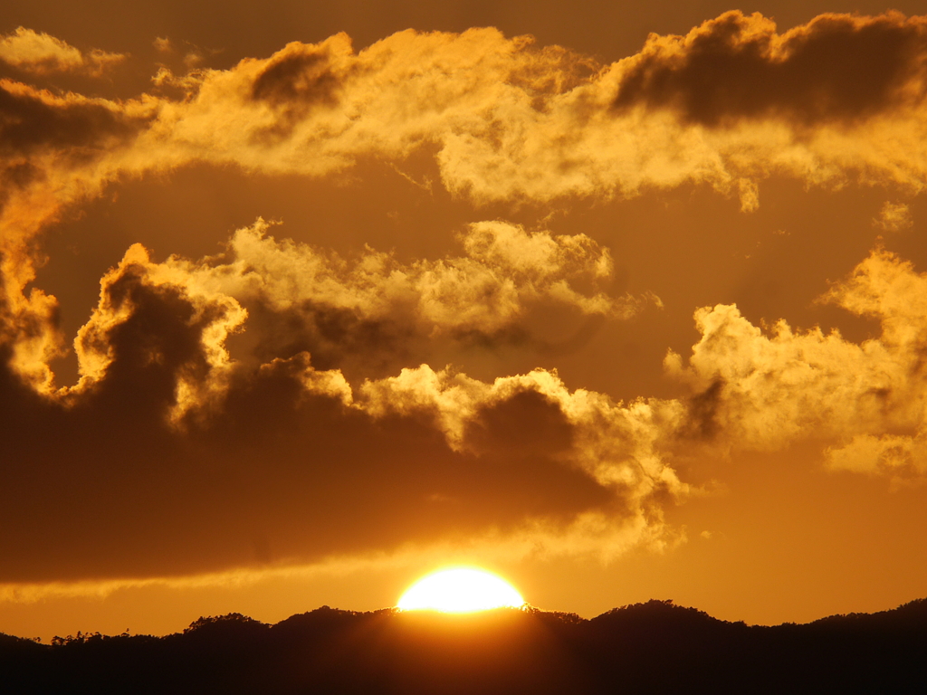 夕日