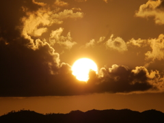 夕日