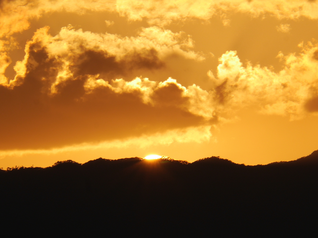 夕日