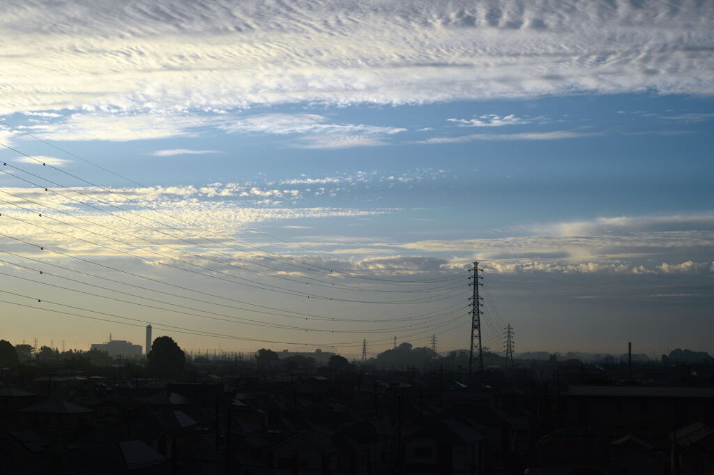 朝の空