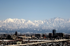 北アルプス連山　