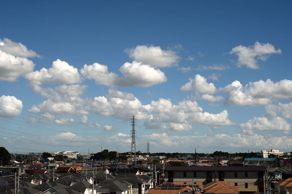 八月の晴天日