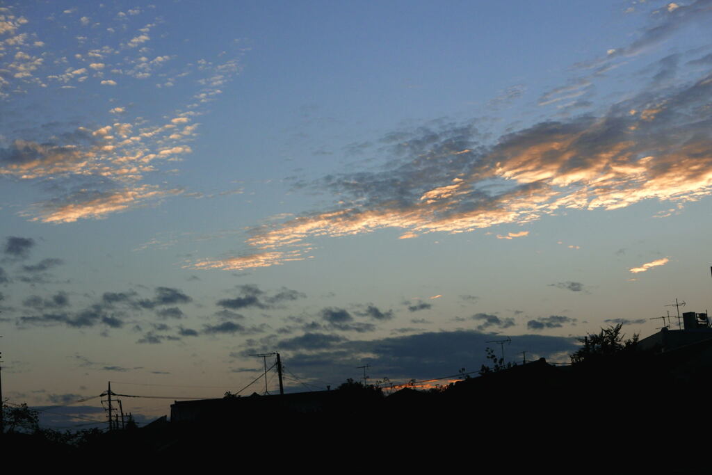 夕空の雲―２