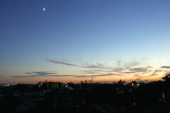 夕刻の西空　—1