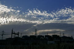 夕刻の 西空―2