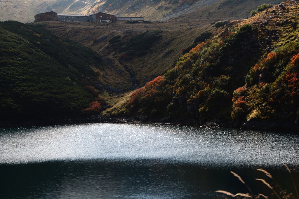 立山・室堂平みくりが池で