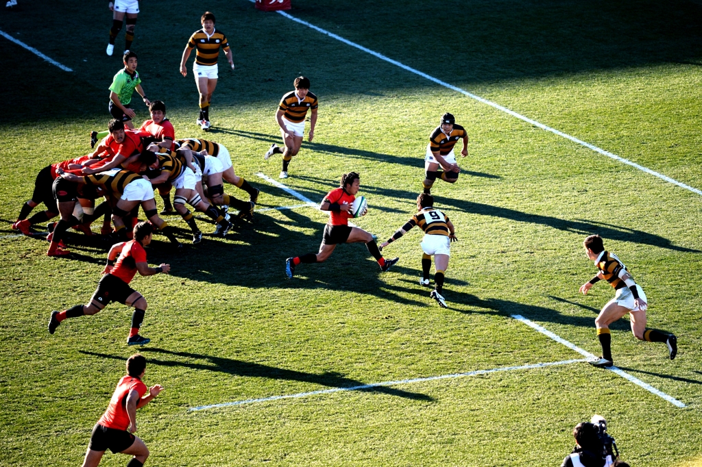 今年の写真から　正月　大学ラグビー