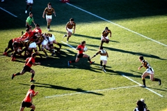 今年の写真から　正月　大学ラグビー