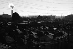 元日の煙り 