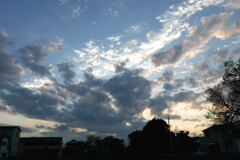日暮れ 秋の空―1