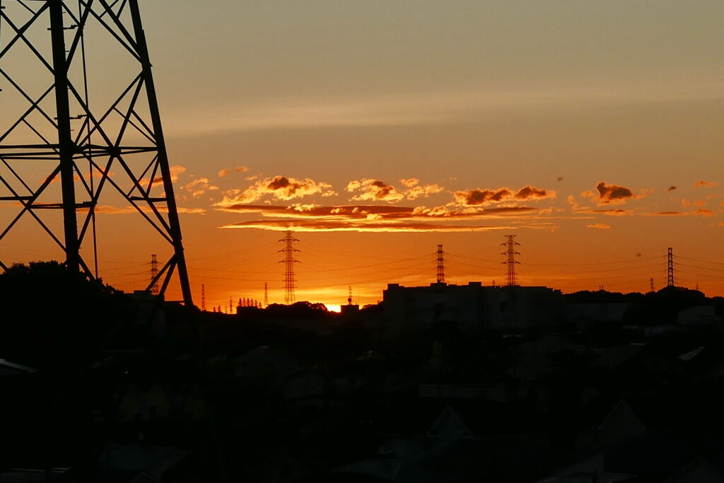 早朝の東と西ー1