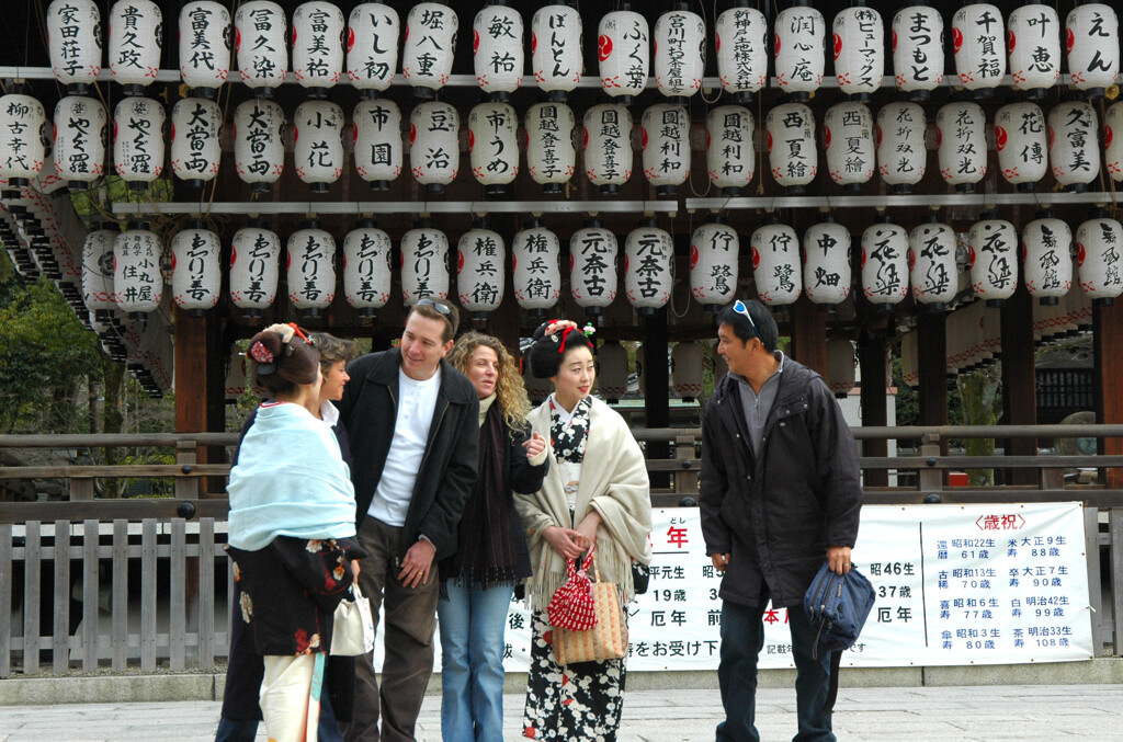  思い出 京都 八坂神社で ー1