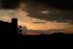見沼さぎ山公園と夕景-3