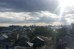  雲間から秋の陽差し ー2