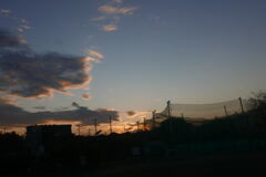 晩秋の 夕陽 ー1