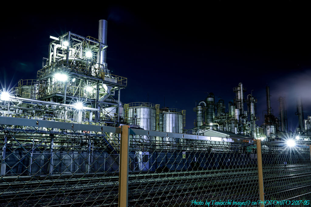 川崎工場夜景　千鳥町　日本触媒