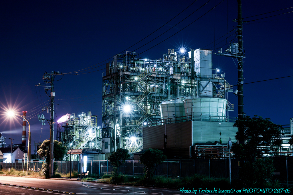 川崎工場夜景　千鳥町　日本触媒