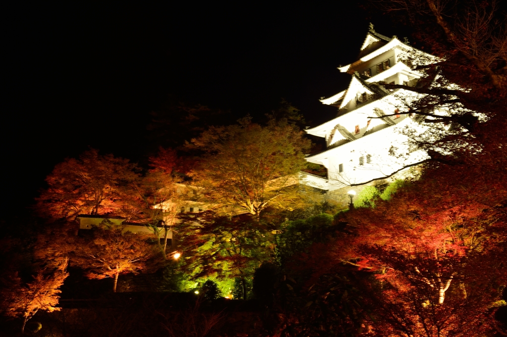 郡上八幡紅葉模様