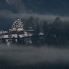 朝霧の郡上八幡城
