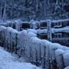 水辺の雪景色#2
