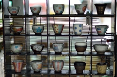陶器の展示
