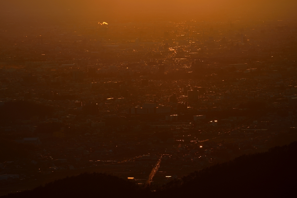 夕焼けの街