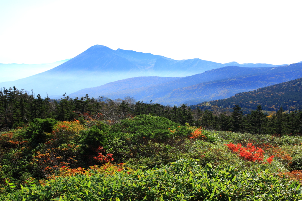 八幡平の紅葉と岩手山