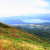 秋田駒から田沢湖を望む