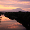 岩手山と雫石川