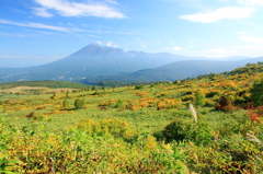 笹海原と岩手山