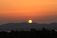 宍道湖の夕日