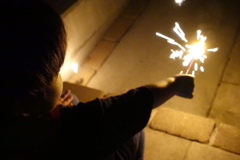 初めての花火