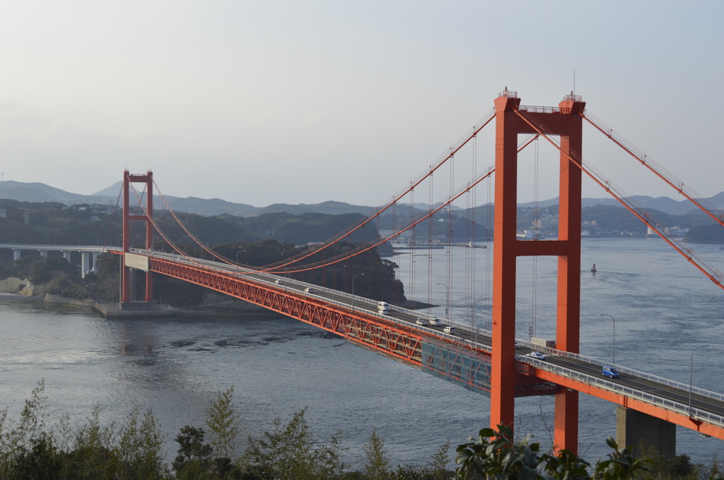 夕方の平戸大橋