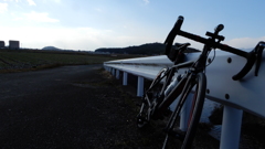 冬のサイクリング
