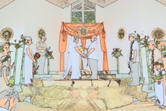 a wonderful ceremony in sketch