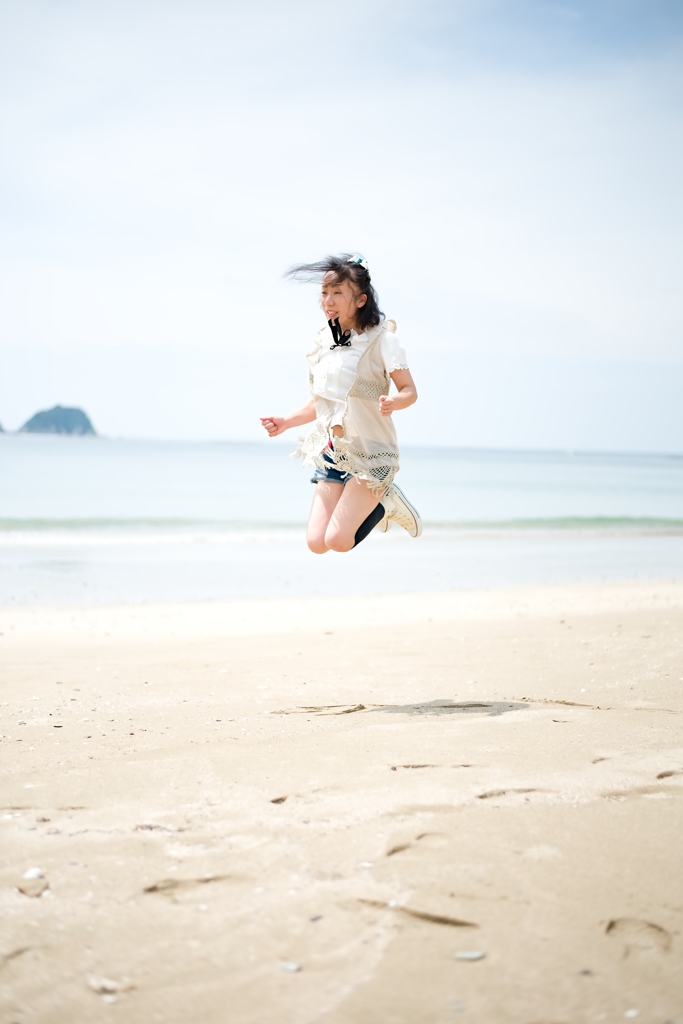 道の駅北浦でジャンプ～!(^^)!