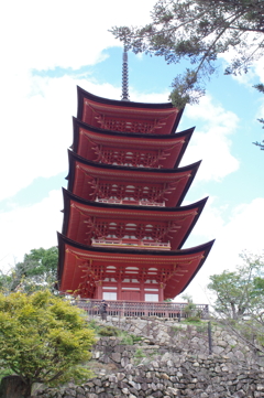 厳島神社五重塔