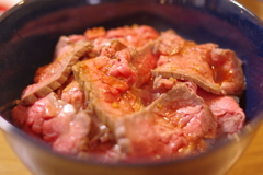ローストビーフ丼作成