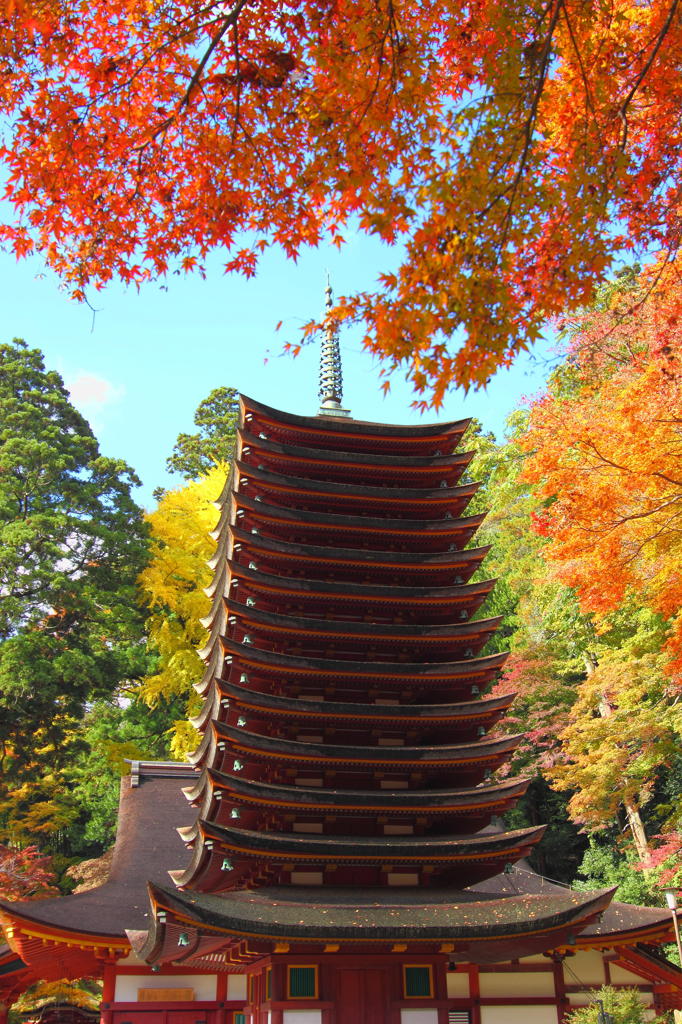 談山神社の紅葉1