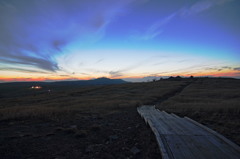 美ヶ原の夕暮れ