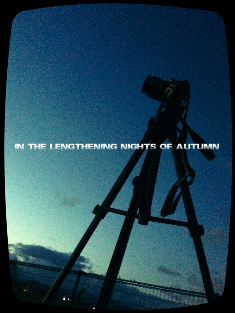 in the lengthening nights of autumn